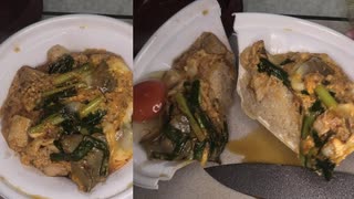 なか卯のとろたま鶏レバニラ親子丼を食べました。　#なか卯　#とろたま　#鶏　#レバニラ　#親子丼