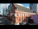 fast aerial push into the ryman auditorium in nashville tennessee