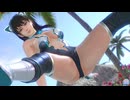 【DOAXVV】 ななみ　サイバー・ニャンテック　着崩れ　超ズームアップ　開脚斜め前屈