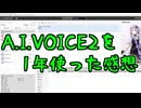 A.I.VOICE2結月ゆかりを一年使ってみた感想