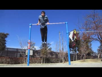 変な懸垂81回(1セット)　おっさんの筋トレ動画
