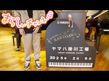 まらしぃさんがピアノ工場見学する動画【 in ヤマハ掛川工場さん】