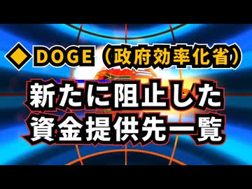 ◆DOGE（政府効率化省）が新たに阻止した資金提供先一覧（昨日お伝えした世界経済フォーラム（WEF）も入っています）