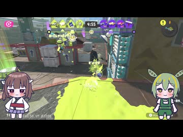 きりたんとずんだもんが色を塗る