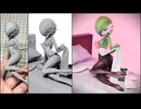 誘惑するサーナイトのフィギュアを作ってみた【粘土】