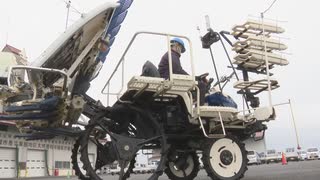 ＧＰＳ搭載の田植え機・ＡＩで最適な肥料散布が可能に・・・最新の農業機器を体験　「スマート農業」研修会