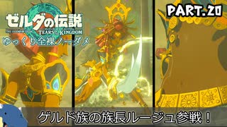 『11種の縛りプレイ』ノーダメージでゲルド族の長ルージュと再会する全裸リンク＃20【ゼルダの伝説ティアーズオブザキングダム/ゆっくり実況】
