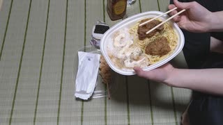 もちづきさんのドカ食い弁当を食べてみたで【ボイスロイドグルメ】　【ドカ食い大好きもちづきさん】　【ハイボール】
