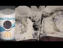 マクドナルドの超オレオクッキーのマックフルーリーを食べました。 #マクドナルド #McFlurry #マックフルーリー