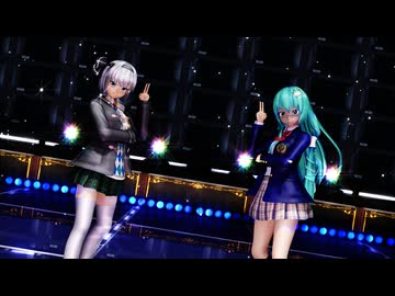 【ＭＭＤ】宵々古今　魂魄妖夢　東風谷早苗　【Ray-MMD1.52　ぱんつ注意】