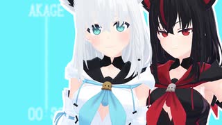 【Hololive MMD】AKAGE/白上フブキ＆黒上フブキ