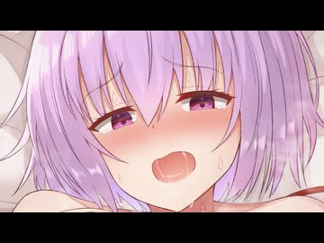 さとりちゃんの恍惚な表情を横目に耳舐めされオーガズムに到達するエ○画像