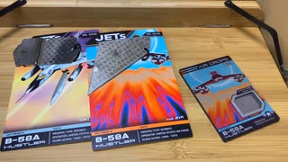 “Unboxing”JET EYES Tags and a Airdrops of B-58A Hustler ジェットアイズタグとエアドロップスハスラーの外板の一部をタグおよびタグに加工した際の断片