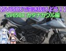 【SV650Xで突き抜けよう！】SV650Xカタナカウル編【VOICVOX車載動画】