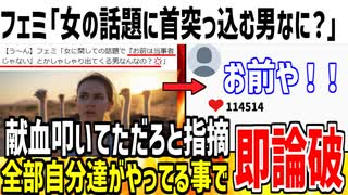 女に関しての話題で「首突っ込む男」なんなの？→それはツイフェミの事だろと即論破されてしまう...