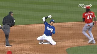 大谷さん　走塁を試す