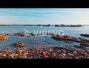Cinemagraph loop of rocky coastline