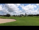 Landscape of large golf course showing green grass