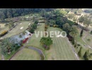 Green grass growing in Magelang golf course in
