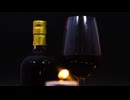 Wine glass and candle.苗村篤士