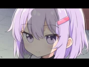 個人保管用、パイナップルヘアーで結月雫ちゃんを覗き込んだ