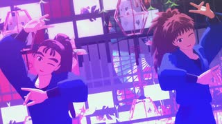 【RKRN】尾浜勘右衛門と鉢屋三郎でキスキツネ【MMD】