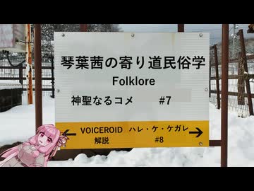 【神聖なるお米】琴葉茜の寄り道民俗学 #7【VOICEROID解説】