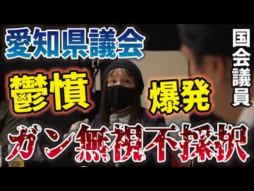 【愛知県議会 ガン無視問題】請願７回、ガン無視され続ける女性の怒りが国会議員に