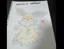 #サンダース #Jolteon なでなででしあわせ□ #ポケモンイラスト #イラストメイキング #タイムラプス