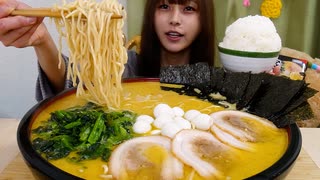 【大食い】家系ラーメンを10人前食べたい！！□□[まんぷく家]