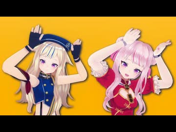 【ヒメヒナMMD】田中ヒメと鈴木ヒナでキスキツネ【サビ30秒ver.】