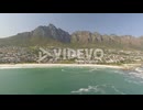The mountains and beaches of Camps Bay are shown in Cape Town South Africa