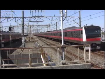 【京葉線】葛西臨海公園内の走行風景