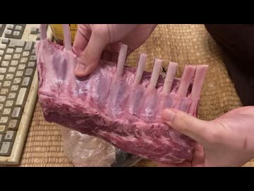 モンハンみたいに肉を焼いてみた（ハイボール）