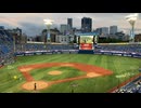 横浜スタジアムSS席BAY SIDE11通路23段38番席からの景色 2022_9_21