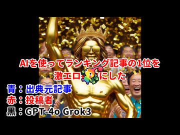 AIを使ってランキング記事の1位を激エロにした