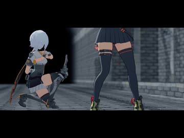 【ゼンレスゾーンゼロMMD】炉心融解ｘアンビー＆０号アンビー