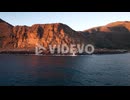 Cliffs off the Pacific Coast Highway - Drone Shot California Sunset