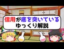 信用が底を突いているゆっくり解説