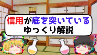 信用が底を突いているゆっくり解説