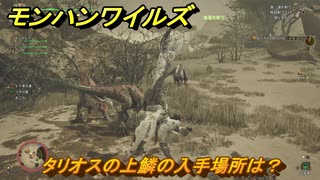 モンハンワイルズ　タリオスの上鱗の入手場所は？　武器・防具素材集め入手方法　＃３２０　【モンスターハンターワイルズ】