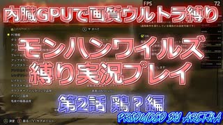 嵐の前の静けさ 早速ですが縛ってモンハンワイルズを実況プレイする 内臓GPU画質ウルトラ設定縛り第2話 縛りプレイ 自作PC