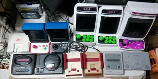 [実況]  公式ミニシリーズ & レトロフリーク起動しながら紹介！（スマホ撮影）