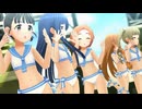 【デレステ】千佳 舞 雪美 薫 仁奈 LOVE & PEACH【セーラーミズギ セパレート】