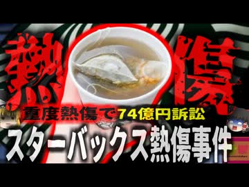 【2020年】『ホットドリンクが熱すぎて神経損傷』米スターバックスのドライブスルーで渡されたホットドリンクが下半身にこぼれ重度熱傷 訴訟により約74憶円の損害賠償支払い命令が下る【ゆっくり解説】