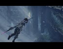 【MHWs】緋の森で泳ぐガロン装備のハンター【ワイルズ】