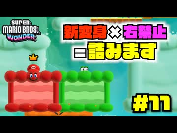 "右押さない縛り"においては詰んでしまうので避けていくしかない新しい変身【右禁止ワンダー実況11】