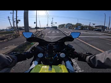 とあるバイクの通勤風景