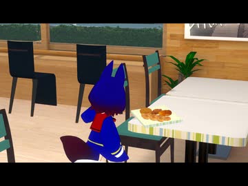 椅子が引けないこんちゃん