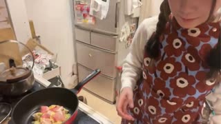 【途中 録画失敗で映像止まる】【実験機能の左右反転を使用】【山羊座のちよちゃん】「夕飯作る」【2025/3/10】